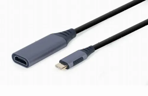 Cablu Video Cablexpert A-USB3C-HDMI-01, USB Type-C (M) - HDMI, 0,15m, Gri