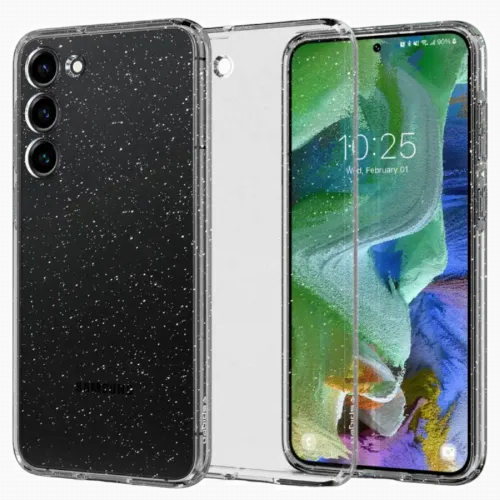 Husă Spigen Samsung S23+, Liquid Crystal, Cristal cu sclipici