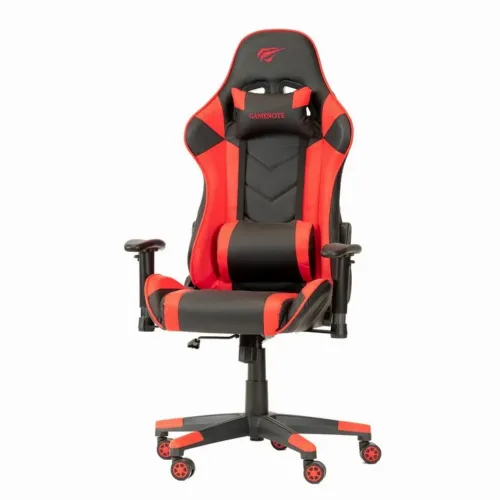 Игровое кресло Havit GC932, ПВХ Кожа, Черный/Красный