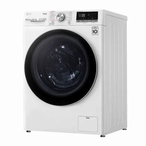 Mașină de spălat cu uscător LG F4DV710S1E, 10,5kg, Alb