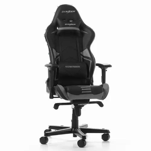 Игровое кресло DXRacer Racing Pro, Искусственная кожа, Черный/Серый