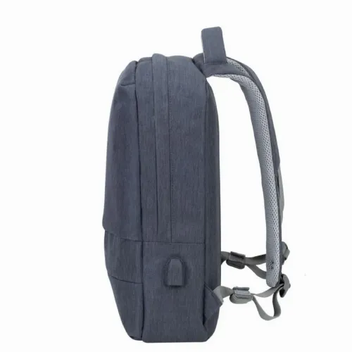Rucsac pentru Laptop RivaCase Prater, 15.6", Poliester, Gri închis