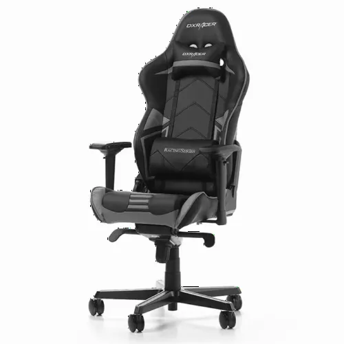 Игровое кресло DXRacer Racing Pro, Искусственная кожа, Черный/Серый