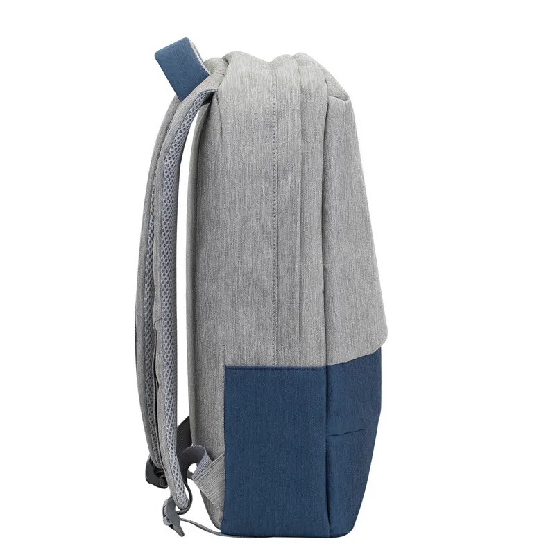 Рюкзак для ноутбука RivaCase Prater, 15.6", Полиэстер, Серый/Синий