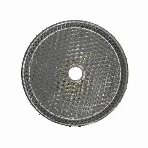 Lavoar din sticla securizata SanDonna Mira Rotund (Transparent-Negru)