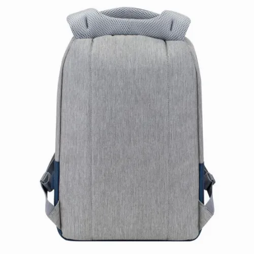 Rucsac pentru Laptop RivaCase Prater, 15.6", Poliester, Gri/Albastru