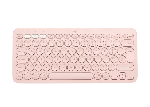 Tastatură Logitech K380, Fără fir, Roz
