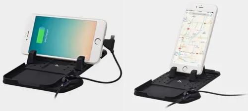 Автомобильный держатель Hoco CA1 Silicone Car Holder, Чёрный