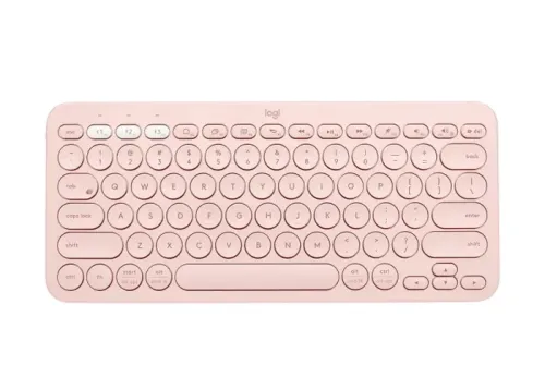 Tastatură Logitech K380, Fără fir, Roz