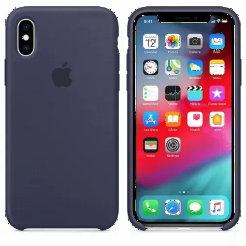 Чехол Apple iPhone XS Case, Темно-синий