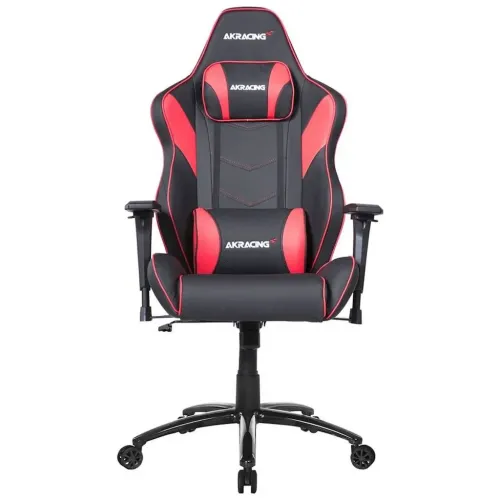 Scaun Gaming AKRacing CORE LX Plus, PU piele, Negru/Rosu