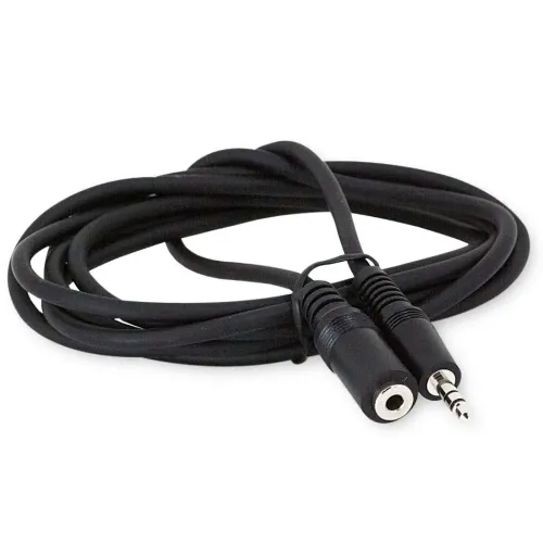 Аудиокабель Cablexpert CCA-423-5M, 3.5mm 3-pin (F) - 3.5mm 3-pin (M), 5м, Чёрный
