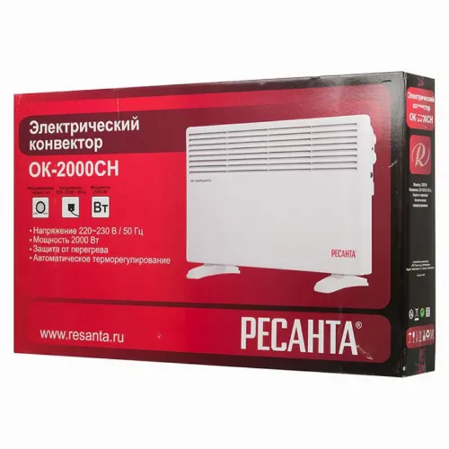 Конвектор Resanta OK-2000CH, 2000Вт, White