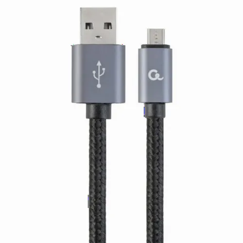 Cablu încărcare și sincronizare Cablexpert CCB-mUSB2B-AMBM-6, USB Type-A/micro-USB, 1,8m, Argintiu