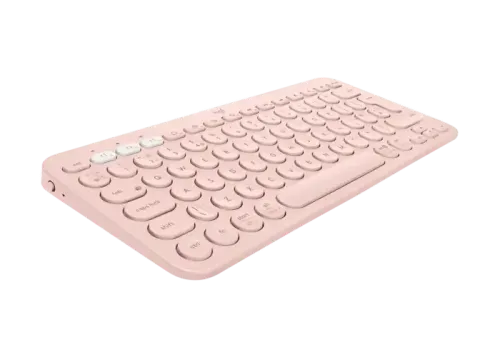 Tastatură Logitech K380, Fără fir, Roz