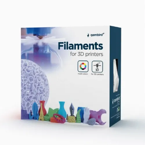 Filament pentru imprimantă 3D Gembird 3DP-ABS1.75-01-FR, ABS, Roșu Fluorescent, 1.75 mm, 1kg