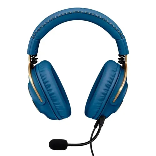 Căști gaming Logitech G Pro X, Cu fir, Albastru