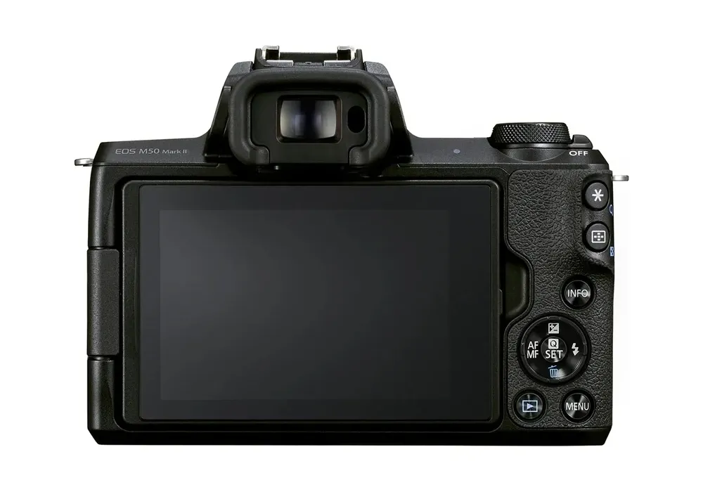 Aparat Foto Mirrorless Canon EOS M50 Mark II + EF-M 15-45 IS + EF-M 55-200 IS, Negru