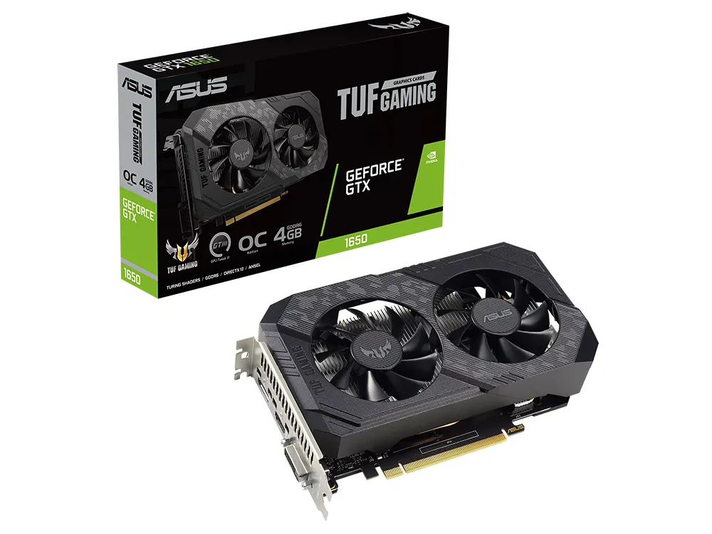 Placă Video ASUS TUF-GTX1650-O4GD6-P-V2-GAMING,  4GB GDDR6 128bit