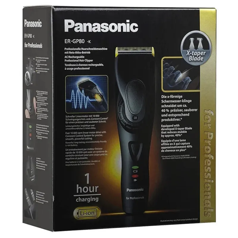Aparat de tuns Panasonic ER-GP80-K820, Negru