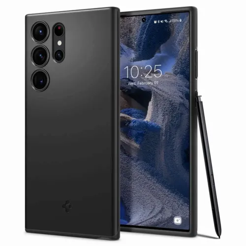 Чехол Spigen Samsung S23 Ultra, Thin Fit, Чёрный
