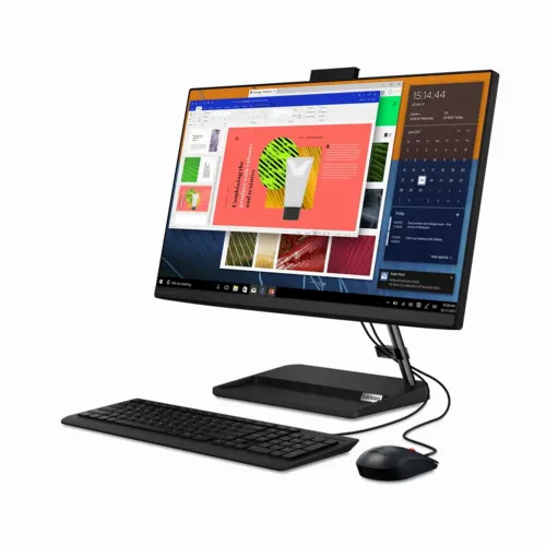 Моноблок Lenovo IdeaCentre 5 24ALC6, 23,8", AMD Ryzen 7 5700U, 16ГБ/512Гб, Без ОС, Чёрный