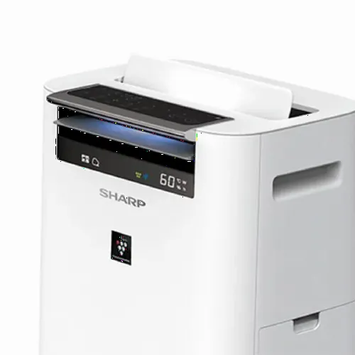 Umidificator și purificator de aer Sharp KCG50EUW, Alb