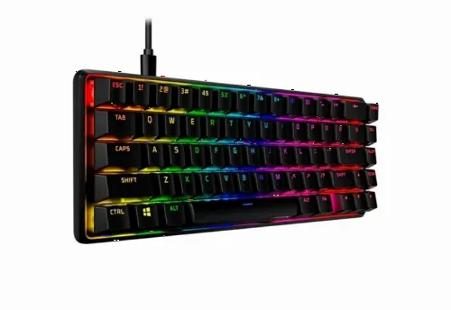 Gaming Keyboard HyperX Alloy Origins 65, Mechanical, TKL, Aluminum body, Red SW, RGB, PBT keys, USB