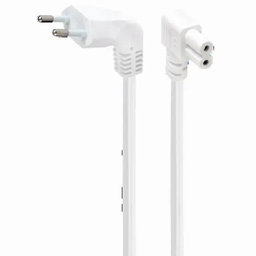Cablu de alimentare Cablexpert PC-184L-VDE-2.5M-W, 2,5m, Alb