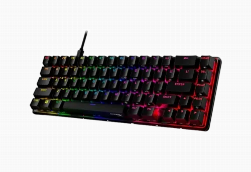 Gaming Keyboard HyperX Alloy Origins 65, Mechanical, TKL, Aluminum body, Red SW, RGB, PBT keys, USB