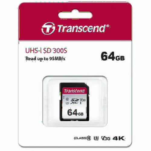 Card de Memorie Transcend SDXC Class 10, 64GB (TS64GSDC300S)