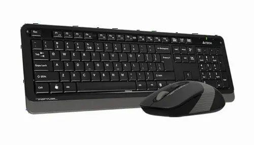Set Tastatură + Mouse A4Tech FG1010, Fără fir, Negru/Gri