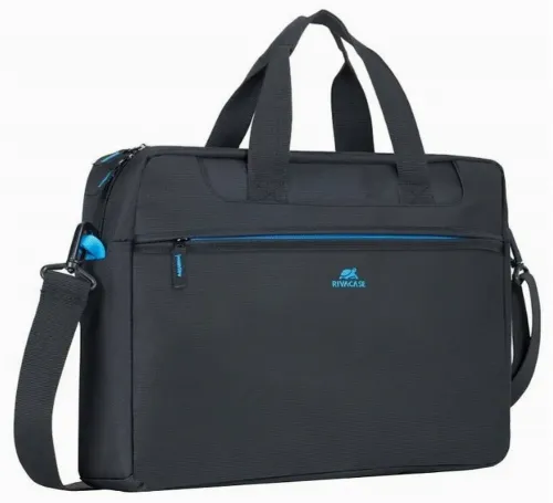 Geantă pentru Laptop RivaCase Regent, 16", Poliester, Negru
