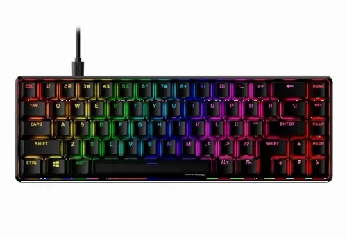 Gaming Keyboard HyperX Alloy Origins 65, Mechanical, TKL, Aluminum body, Red SW, RGB, PBT keys, USB