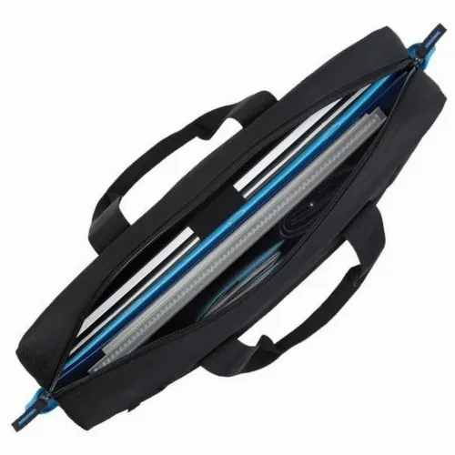Geantă pentru Laptop RivaCase Regent, 16", Poliester, Negru