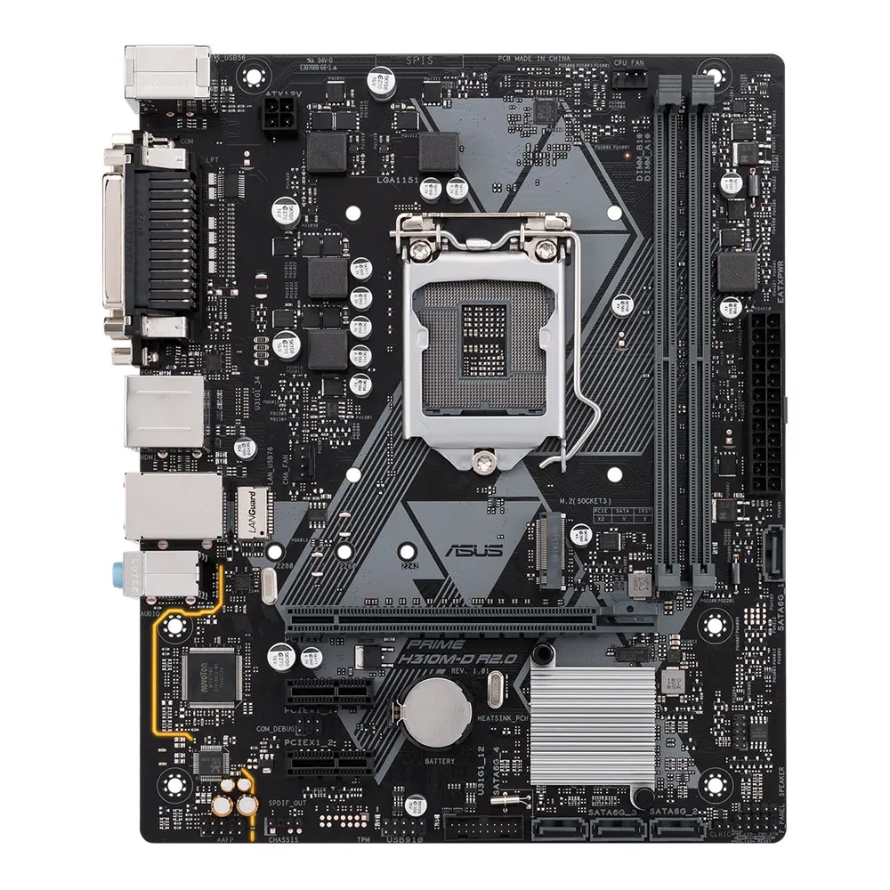 Placă de bază ASUS PRIME H310M-D R2.0, LGA1151, Intel H310, Micro-ATX