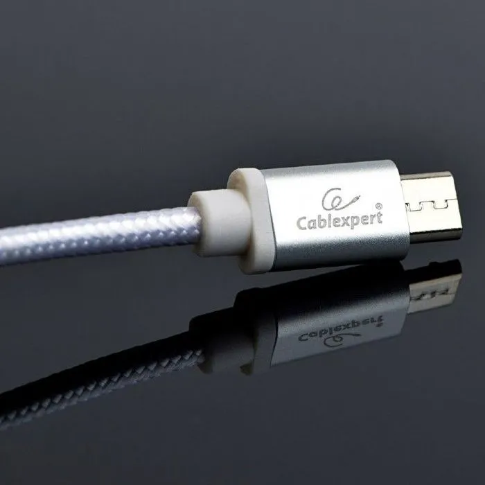 Кабель для зарядки и синхронизации Cablexpert CCB-mUSB2B-AMBM-6-S, USB Type-A/micro-USB, 1,8м, Белый