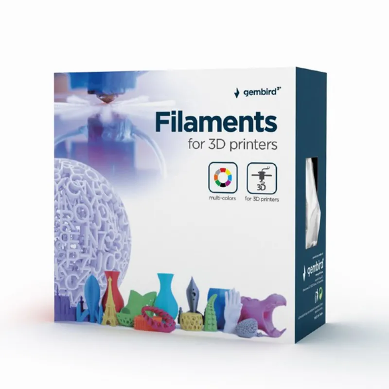 Filament pentru imprimantă 3D Gembird 3DP-ABS1.75-01-FY, ABS, Galben Fluorescent, 1.75 mm, 1kg