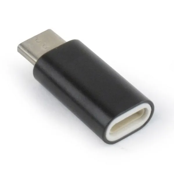 Адаптер для USB-кабеля Cablexpert A-USB-CM8PF-01, USB Type-C/Lightning (F), Чёрный