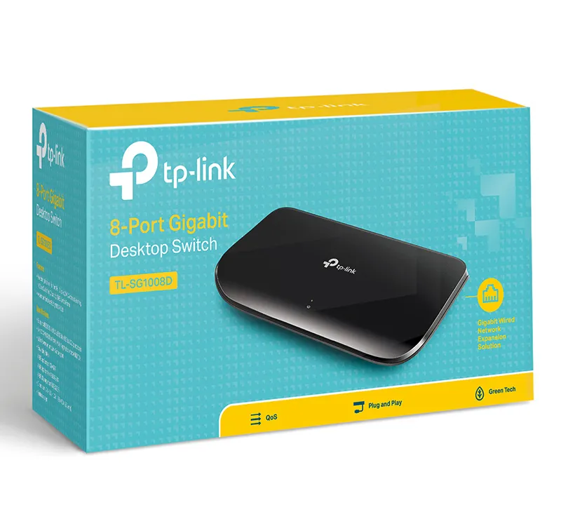 Switch de rețea TP-LINK TL-SG1008D, 8x 10/100/1000 Mbps