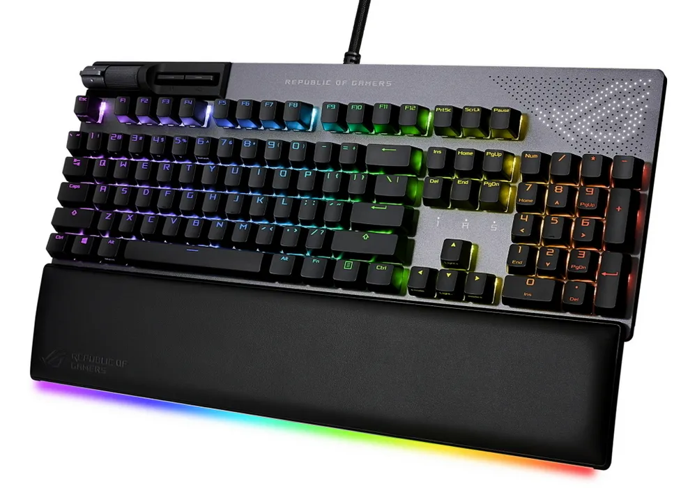 Клавиатура ASUS ROG Strix Flare II Animate, Проводное, Чёрный