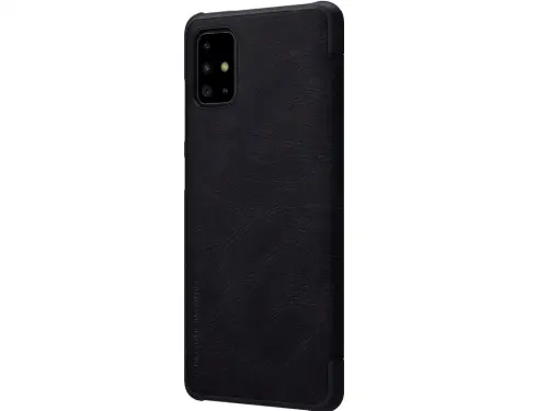 Чехол книжка Nillkin Galaxy A71 - Qin LC, Чёрный