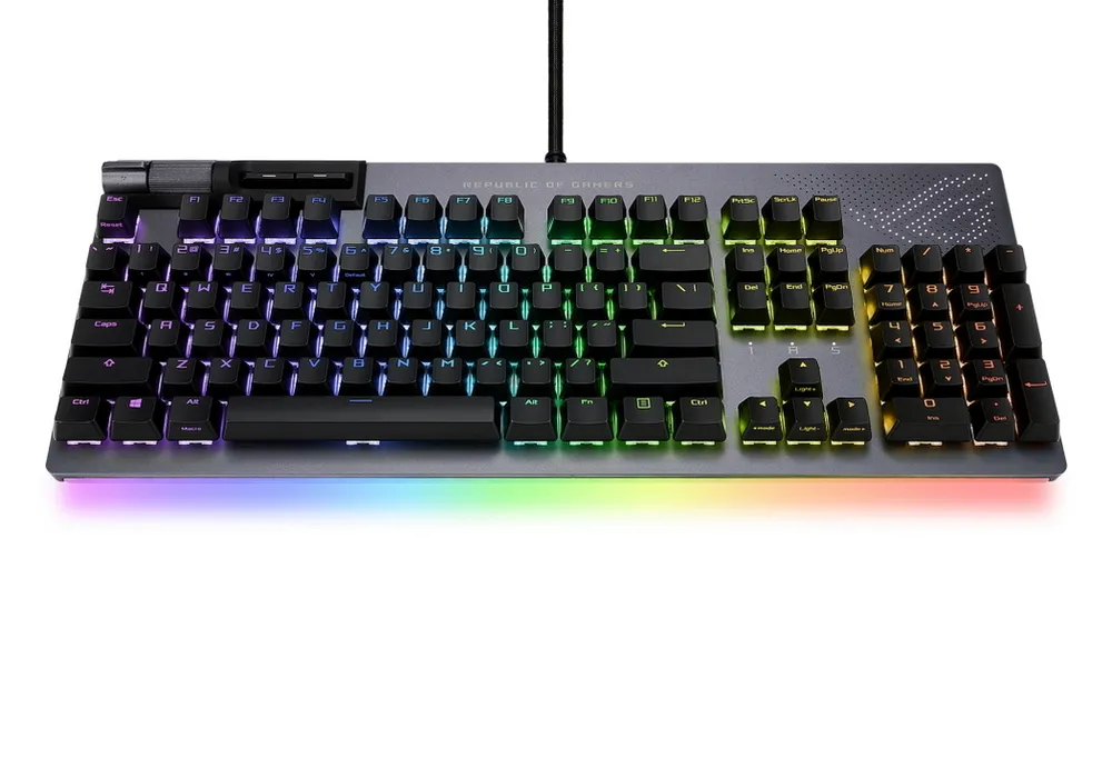 Клавиатура ASUS ROG Strix Flare II Animate, Проводное, Чёрный