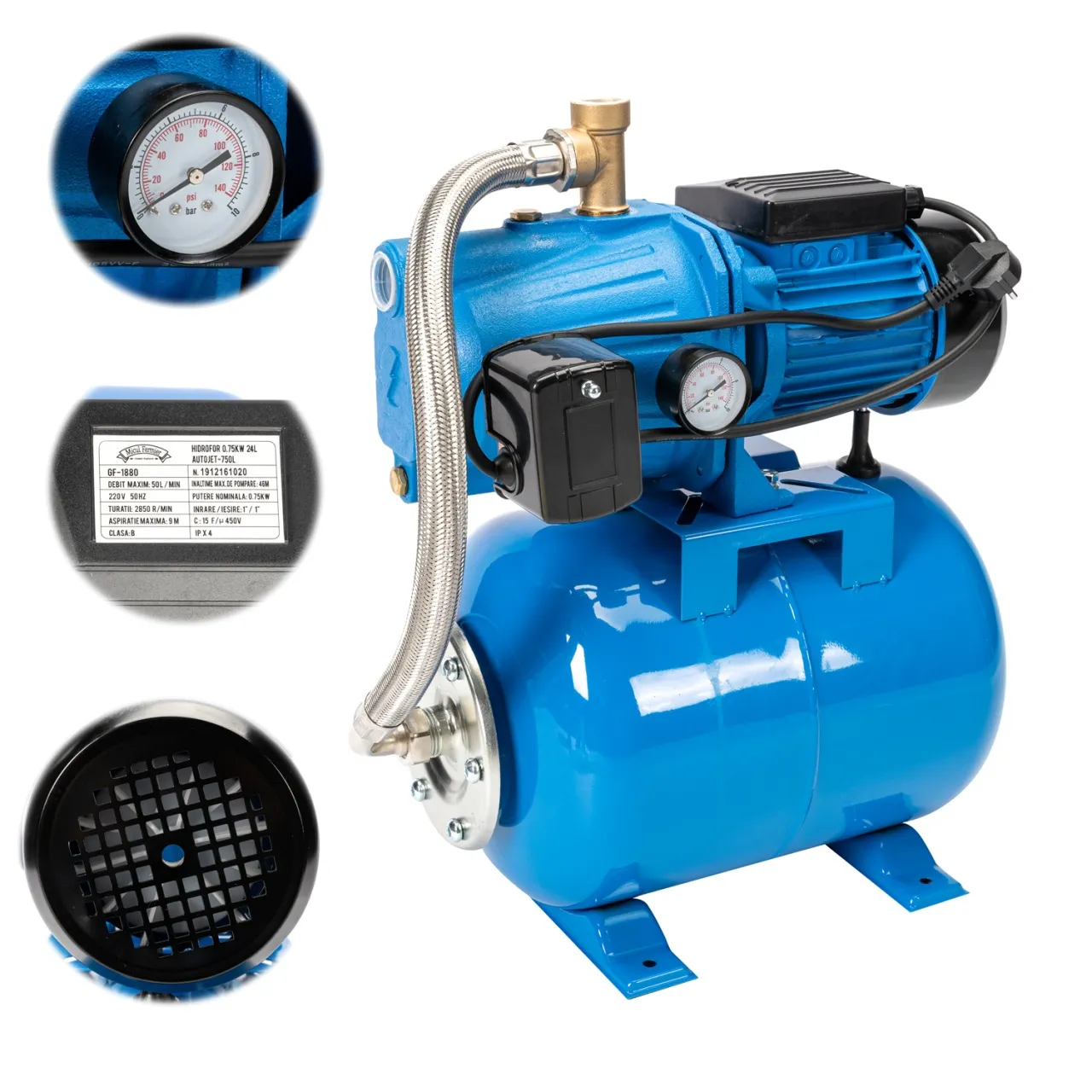 Гидрофор Micul Fermier 0.75KW 24L AUTOJET-750L  — 3