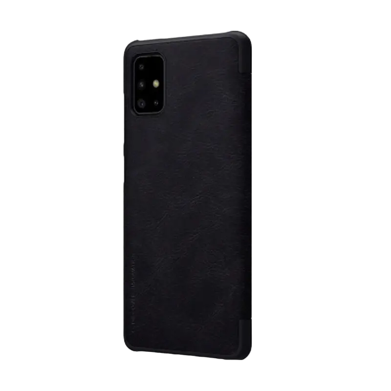Чехол книжка Nillkin Galaxy A71 - Qin LC, Чёрный