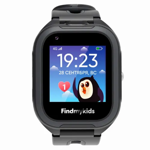 Детские часы Elari Findmykids Go, Чёрный