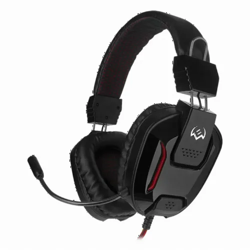 Căști gaming SVEN AP-G555MV, Cu fir, Negru/Roșu