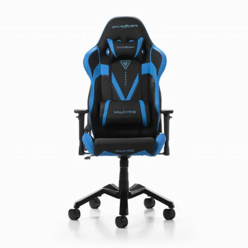 Игровое кресло DXRacer Valkyrie, Искусственная кожа, Черный/Синий