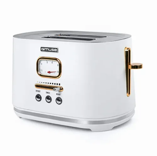 Toaster MUSE MS-130 W, Alb | Auriu