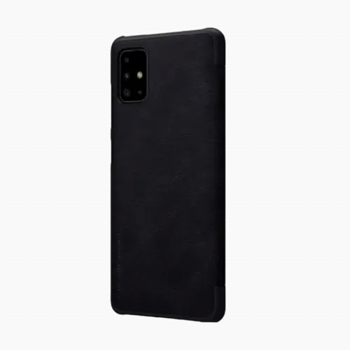 Чехол книжка Nillkin Galaxy A71 - Qin LC, Чёрный